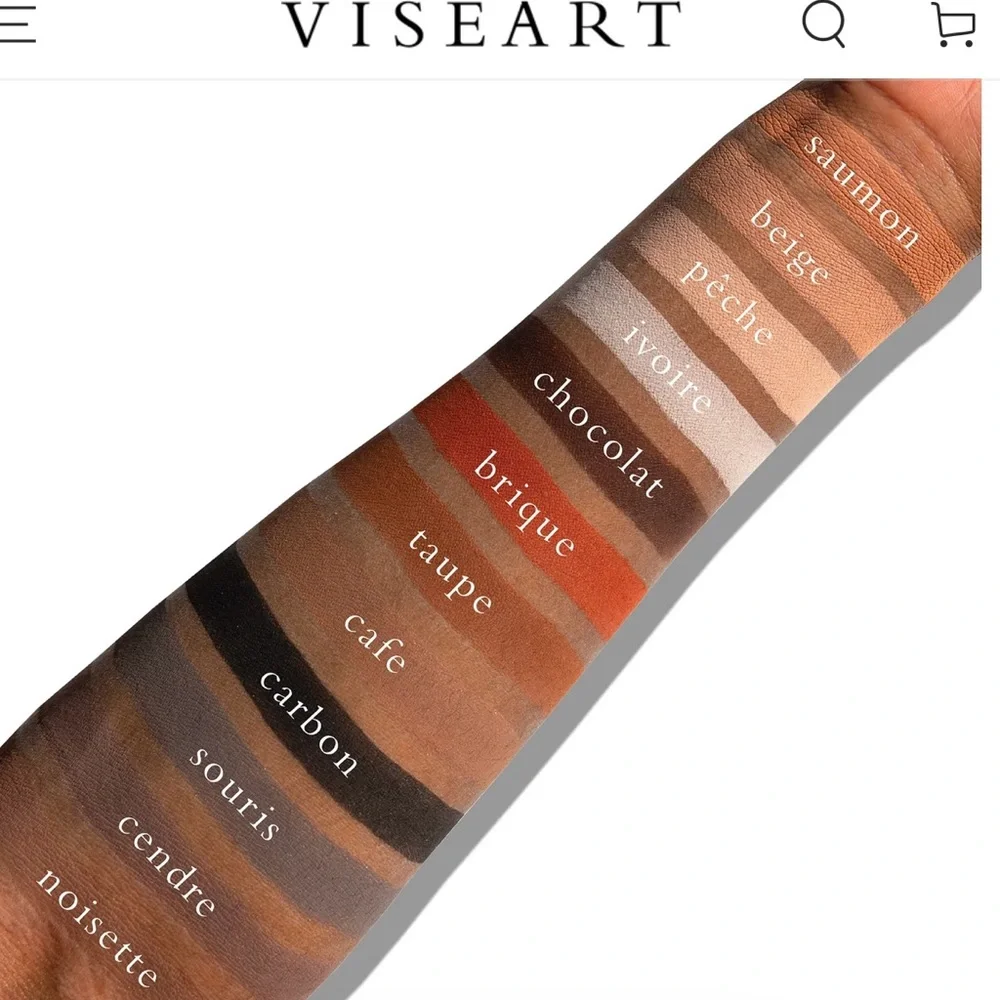 Viseart Professional Paris 12-Pan Eyeshadow Pallette in Original Neutral Nudes